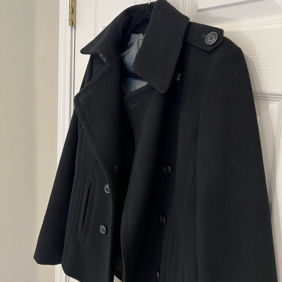 J. Crew 100% Wool Women’s Pea Coat in Black Size Small - Picture 6 of 10